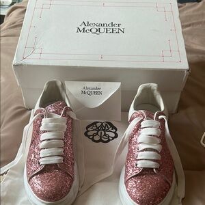 Alexander McQueen Glitter Pink Sneakers